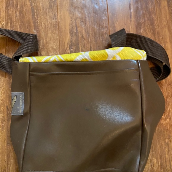 Astrosatchel vinyl and leather messenger bag - Picture 4 of 6